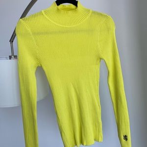 H&M x Pringle Neon Yellow/Green Turtleneck